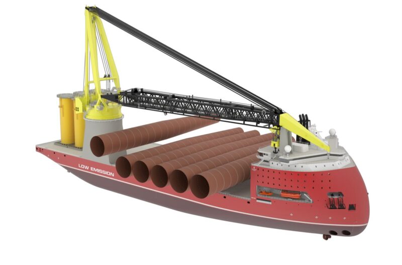 Ulsteinが8,000トン吊り自航式クレーン船の設計を発表