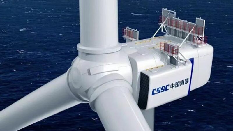 中国で出力18MW、ローター直径260mの洋上風車開発に成功