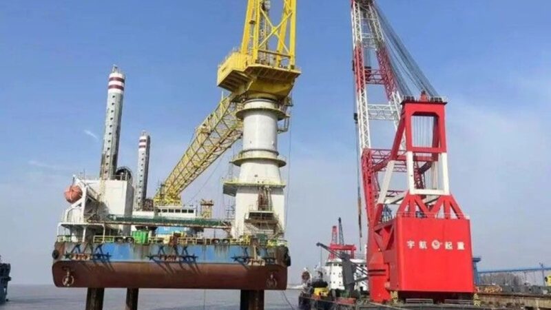 中国の600トン吊りSEP船「华电稳强」アップグレード