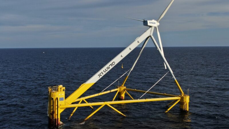 X1 Windの浮体式洋上風力プロトタイプが最初の電力を生産