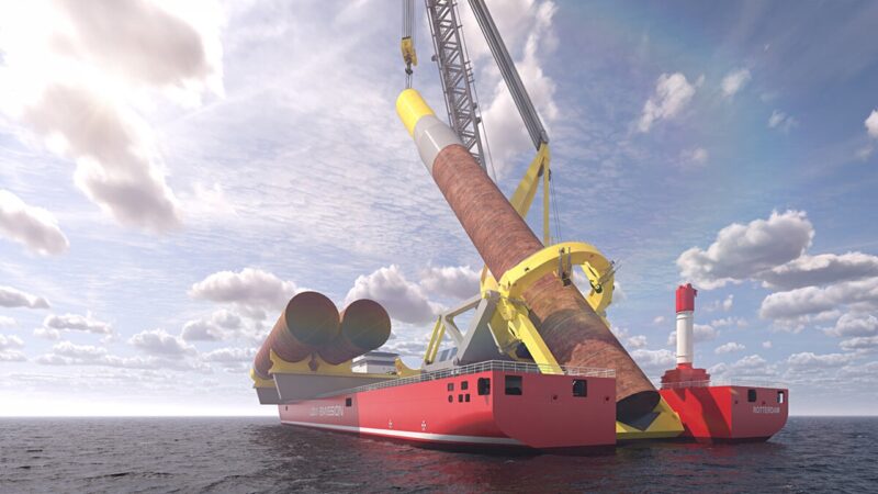 ULSTEINが次世代モノパイル設置船「U-STERN」を発表