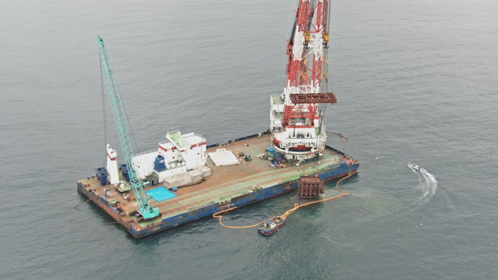 シールドマシン撤去完了、福島第一原発の処理水放出トンネル