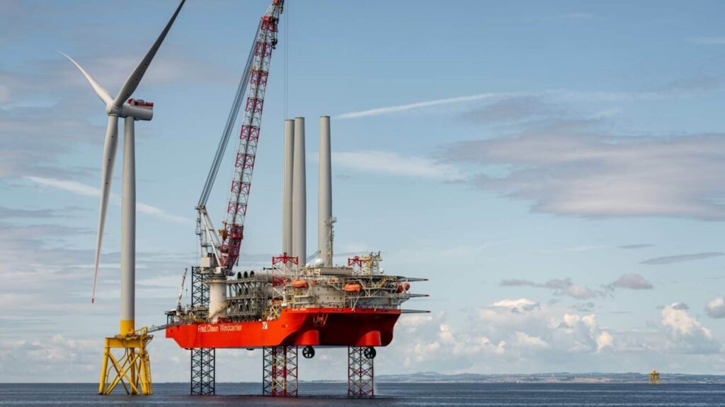 NnG洋上風力で1基目の8MW風力タービン設置