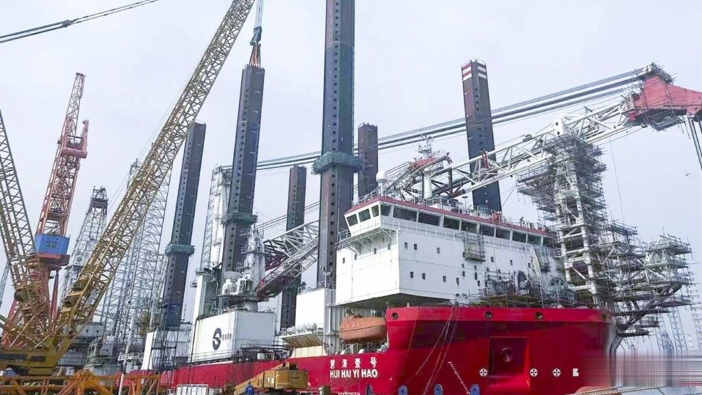 SEP船「慧海壹号」レグ延長作業、アップグレード間もなく完了