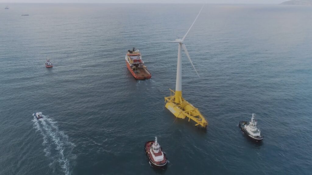 出力2MW、スペインで浮体式洋上風力プラットフォーム実証機設置