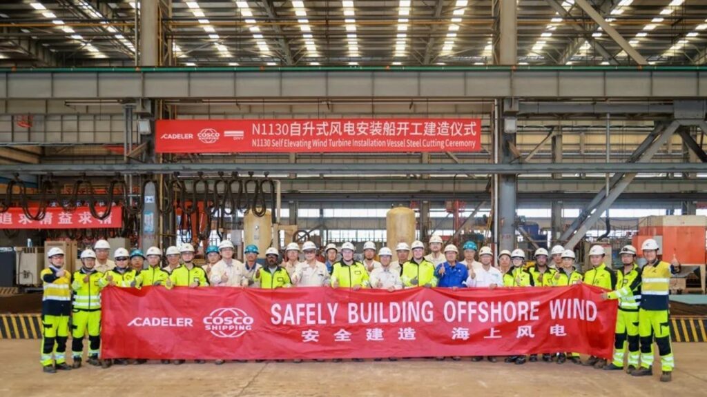 Cadeler1隻目のF-class SEP船建造スタート