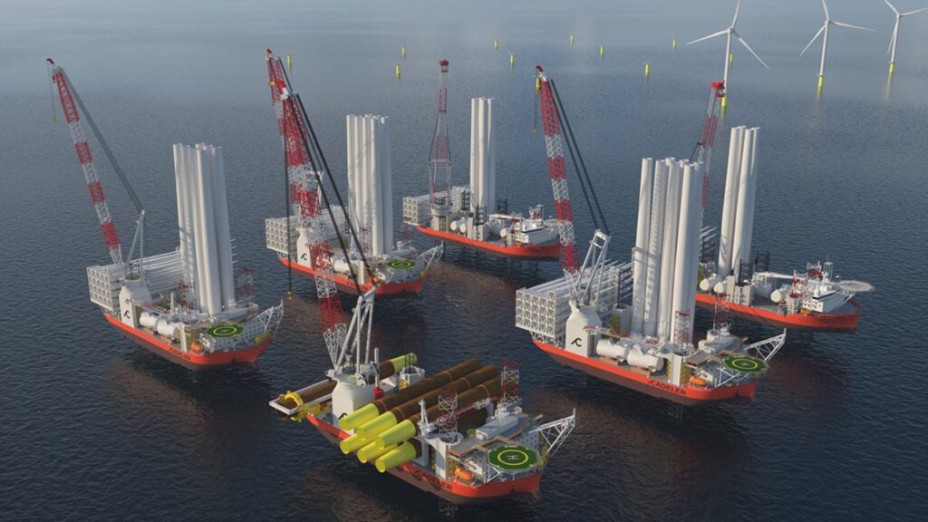 Cadelerが建造しているSEP船4隻の船名公表