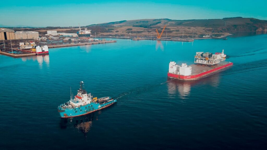 「Moray West」向け洋上変電所 スコットランドに到着