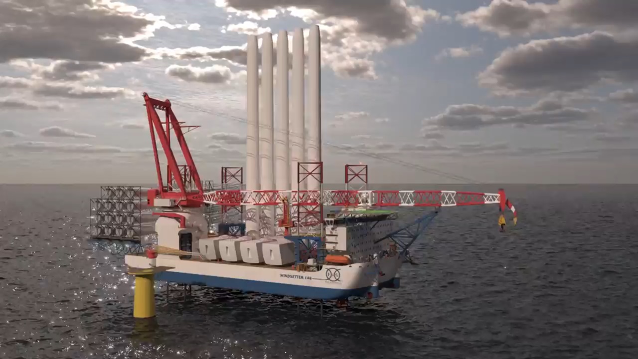 20MWの洋上風車設置が可能、SEP船設計発表