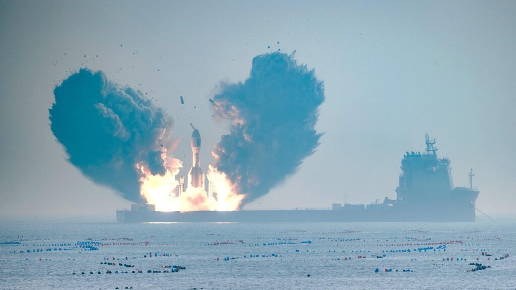 中国で洋上船舶から商用ロケット「Gravity-1」打ち上げ成功