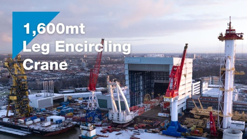 SEP船「Brave Tern」に搭載予定のクレーン完成