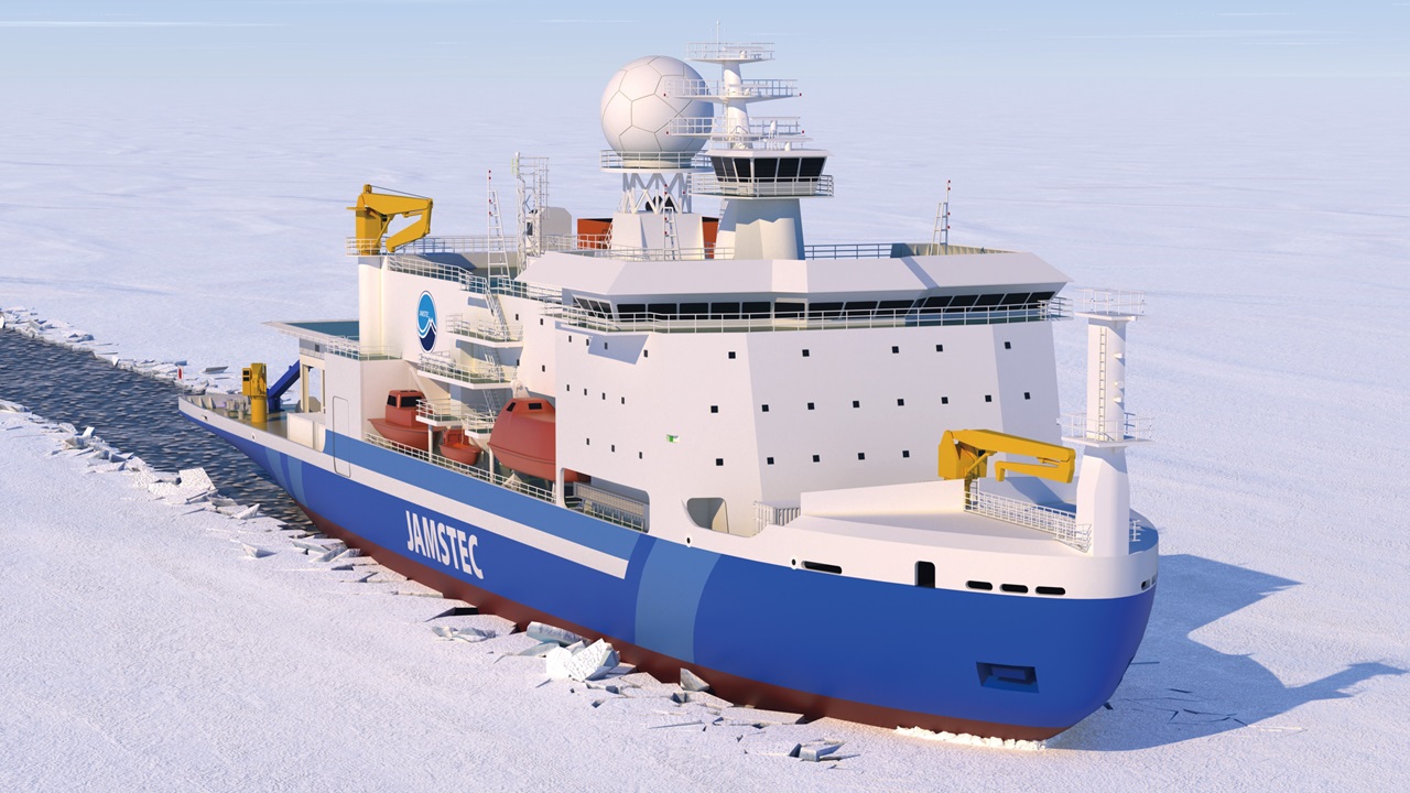 JAMSTECが建造している北極域研究船の船名「みらいⅡ」に決定