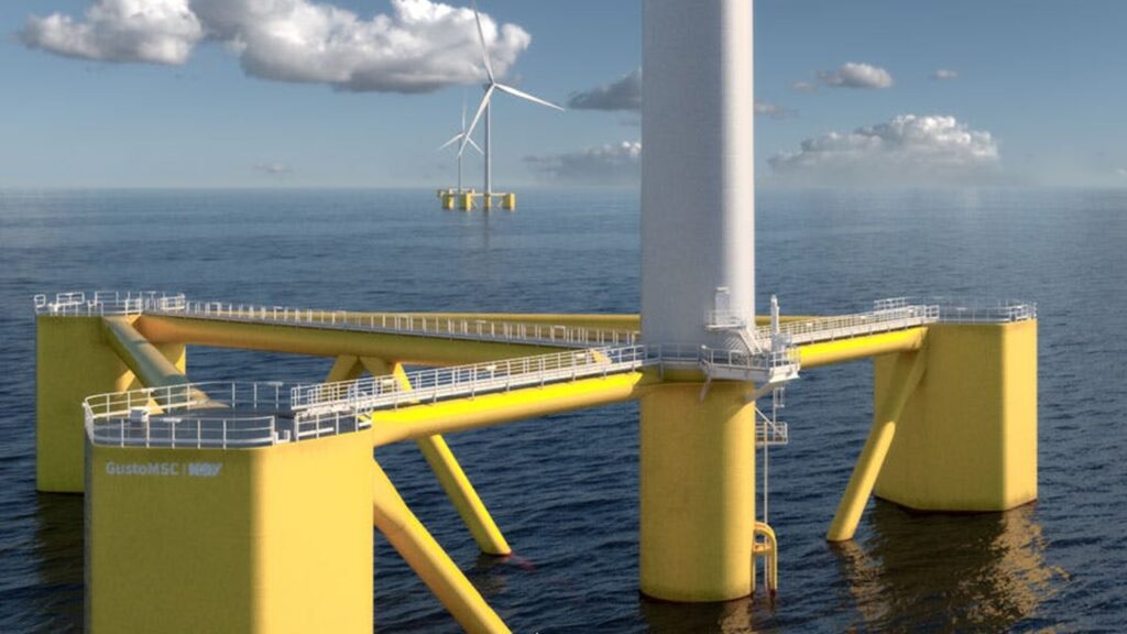 GustoMSCによる洋上風力浮体基礎「Tri-Floater」