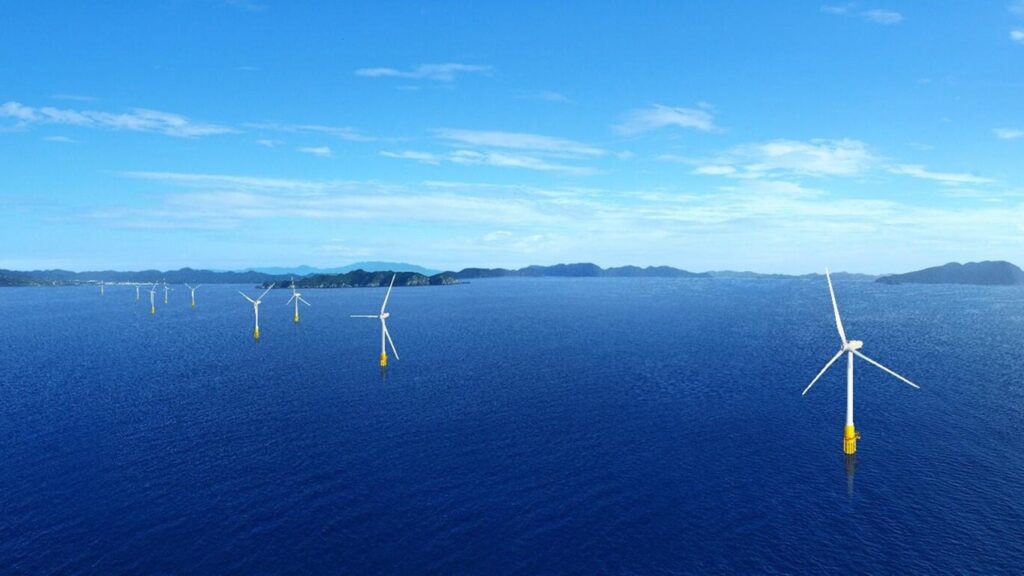 五島沖洋上風力で不具合の1基を検査した結果、すべて手直し