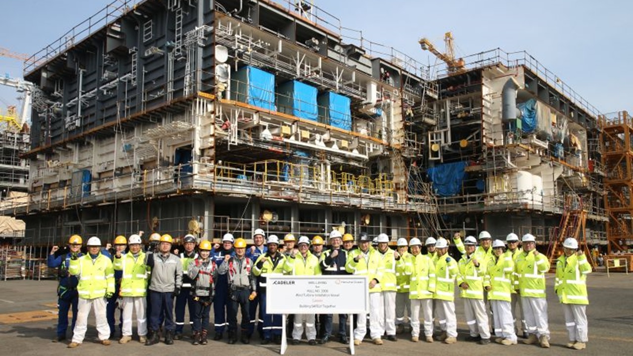 韓国で2,600トン吊りSEP船「Wind Maker」起工