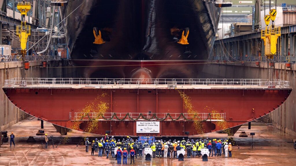 ディズニーの新造クルーズ船「Disney Destiny」起工式