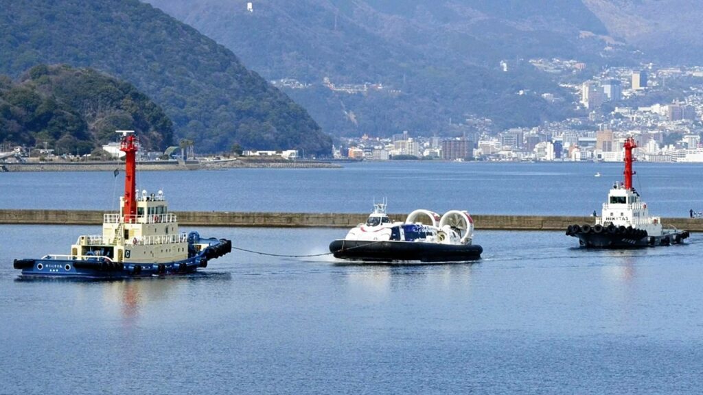 事故で破損した大分ホーバークラフト1番船「Baien」本格修理へ