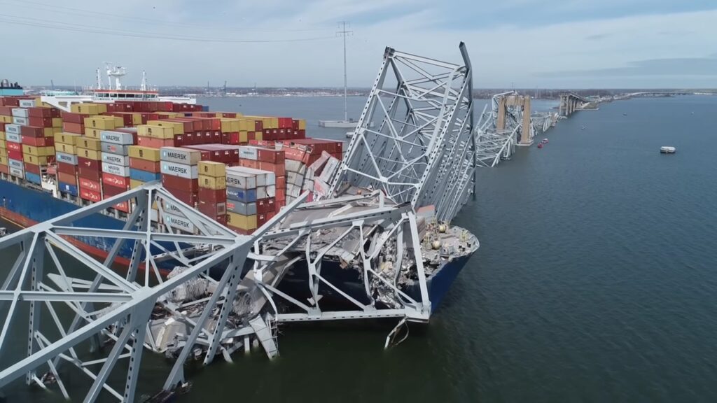 米ボルティモアの橋崩落事故で航海データ回収、タイムライン公開