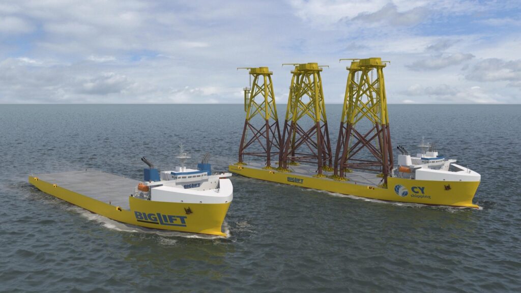 BigLiftとCY Shippingが重量物運搬船2隻の建造発表