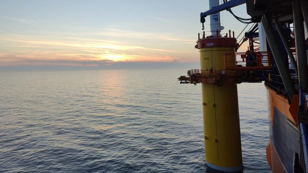 英国のSofia洋上風力で「Aeolus」によるモノパイル設置