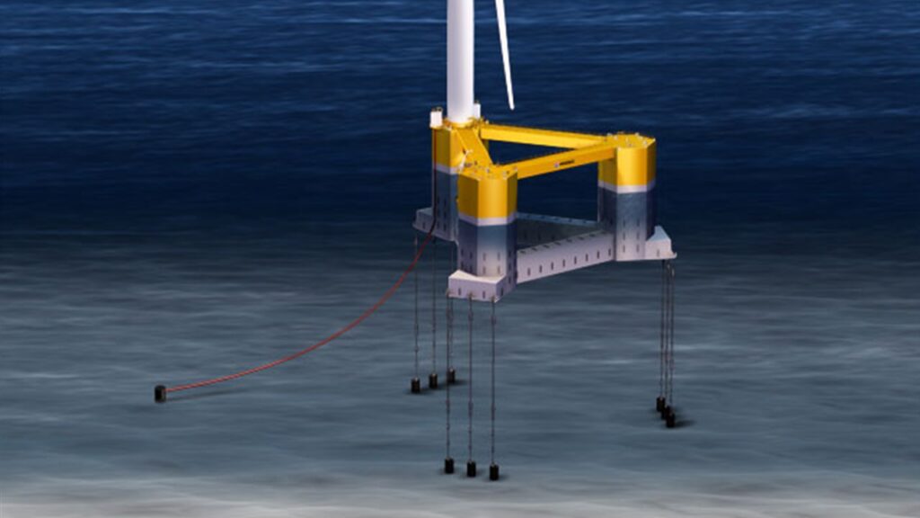 MODECと東洋建設がTLP方式の浮体式洋上風力設備でAIP取得