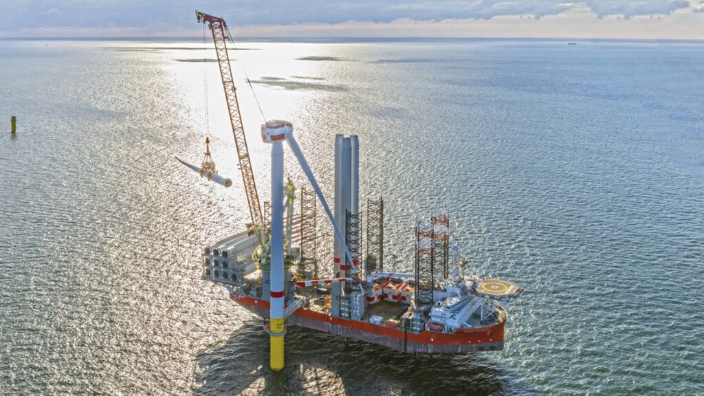 「Borkum Riffgrund 3」風力タービン設置完了