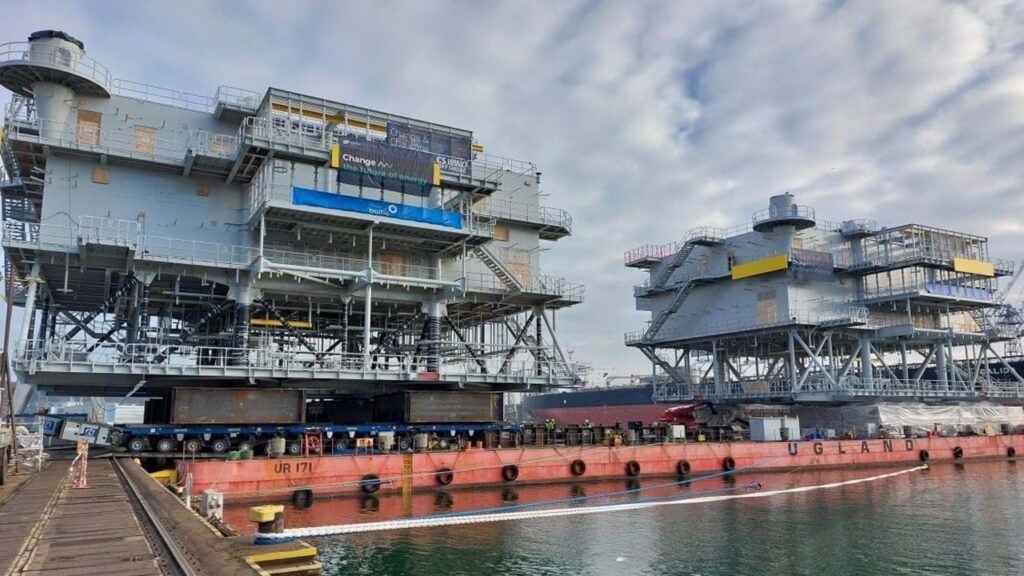 「Baltic Power」向け洋上変電所2基が最終艤装へ