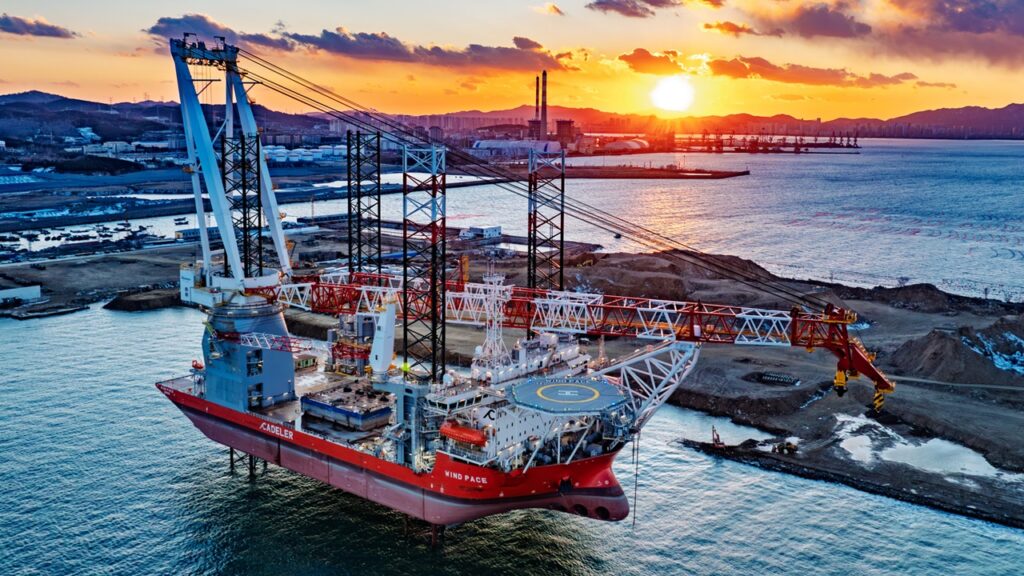 Cadelerの2,600トンSEP船「Wind Pace」引渡