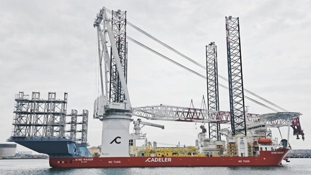 台湾の大彰化2b&4施工に向け「Wind Maker」台中港到着