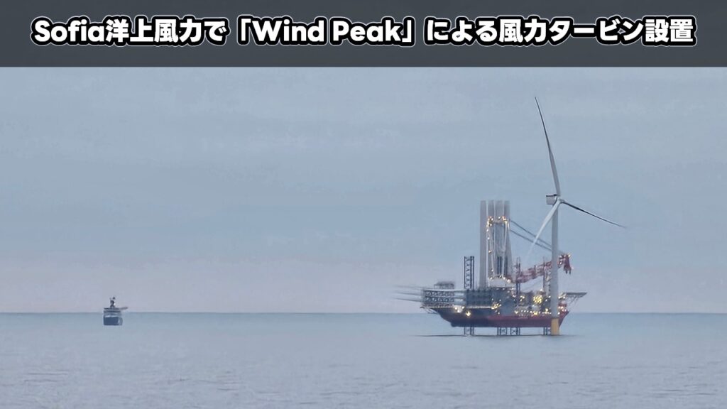 Sofia洋上風力で「Wind Peak」による風力タービン設置