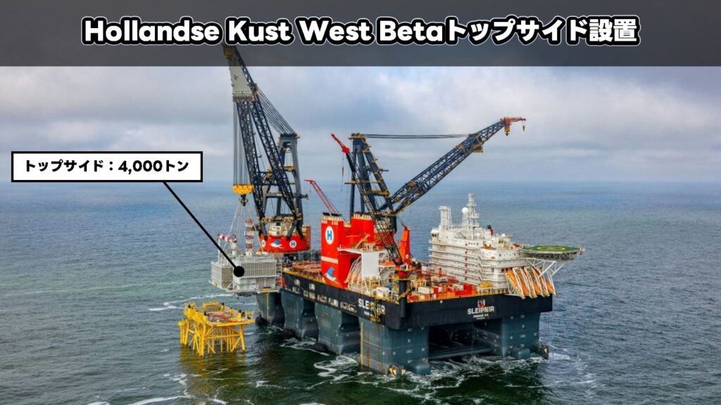 Hollandse Kust West Betaトップサイド設置