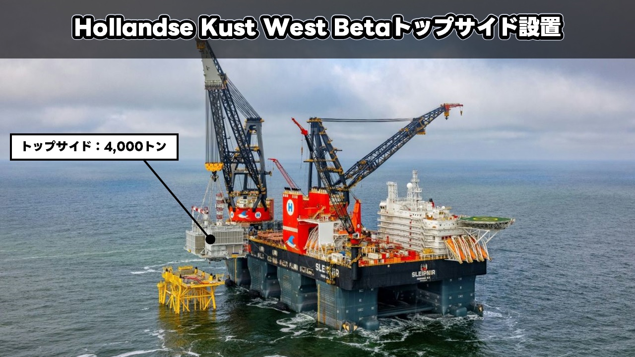 Hollandse Kust West Betaトップサイド設置