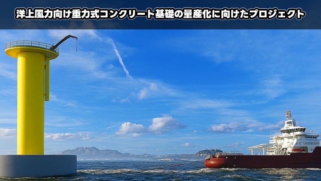 洋上風力向け重力式コンクリート基礎の量産化に向けたプロジェクト