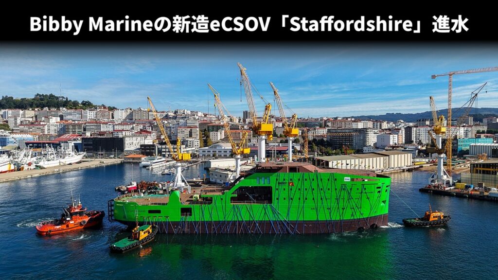 Bibby Marineの新造eCSOV「Staffordshire」進水